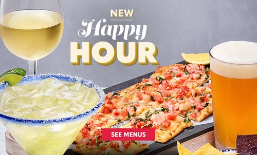 New Happy Hour - See Menus