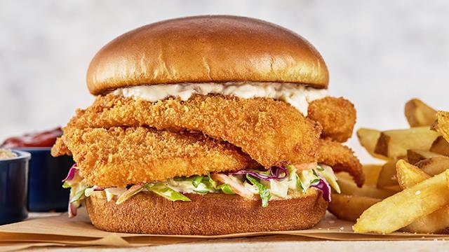 Crunch-fried Flounder Sandwich 