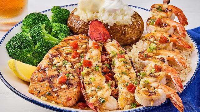 Grilled Lobster Shrimp And Salmon Red Lobster Seafood Restaurants 5970